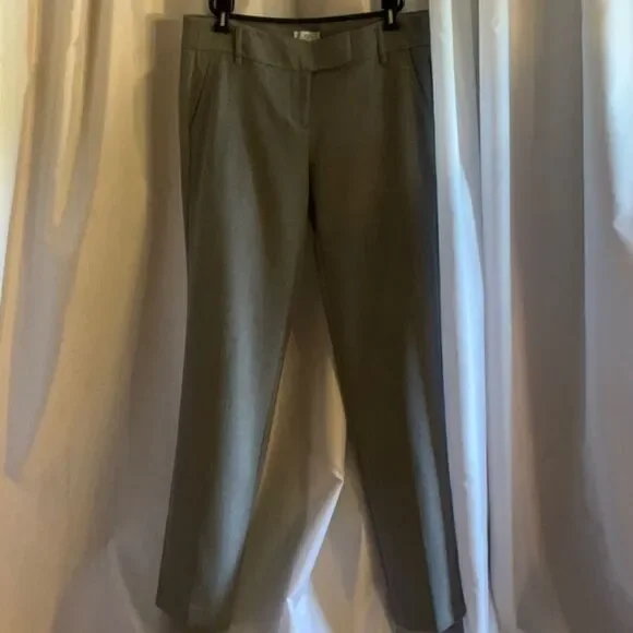 LOFT size 10 tall gray winter weight pants - Picture 2 of 10